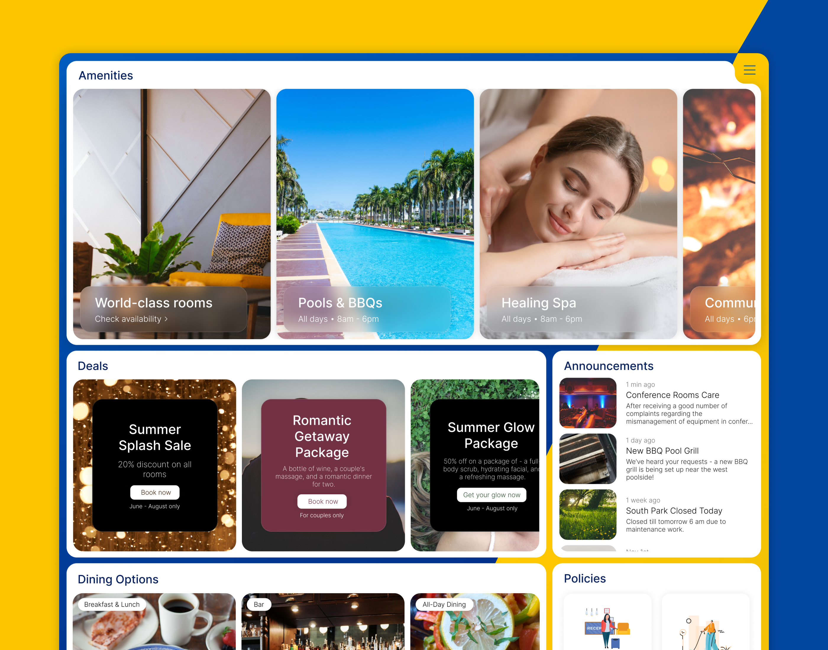 Reef Retreat - Daily UI/UX Design Challenge. Interactive Prototype.